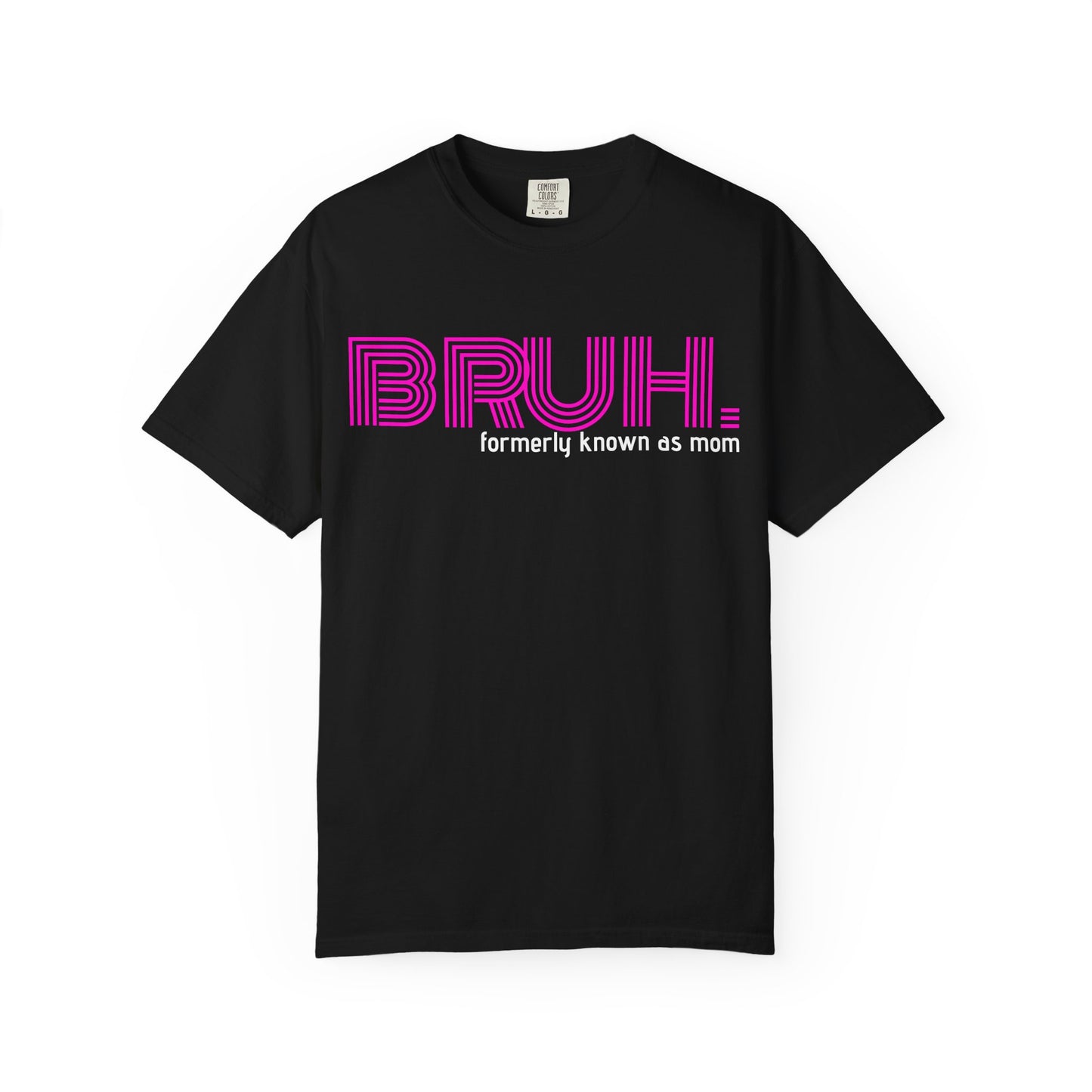 Bruh Graphic Tee — Pink Retro